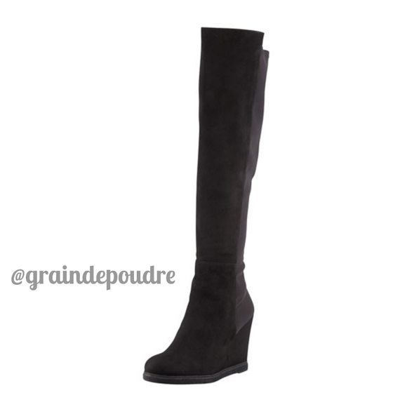 Stuart Weitzman Suede Demiswoon OTK Boots 9M - Picture 6 of 9